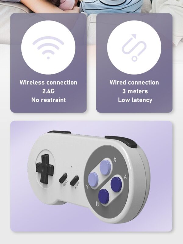 Vídeo Game / Console com 2 controles 2.4G compatível com HDMI + 4800 Jogos + Suporte para Adicionar e Salvar Jogos - Image 4