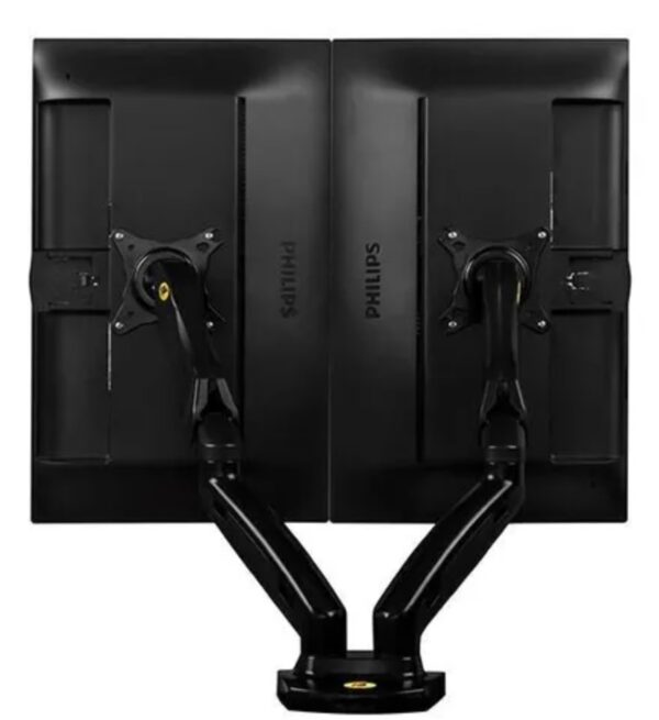 Suporte de mesa para 2 TV/Monitor de 17" até 27" preto - Image 4