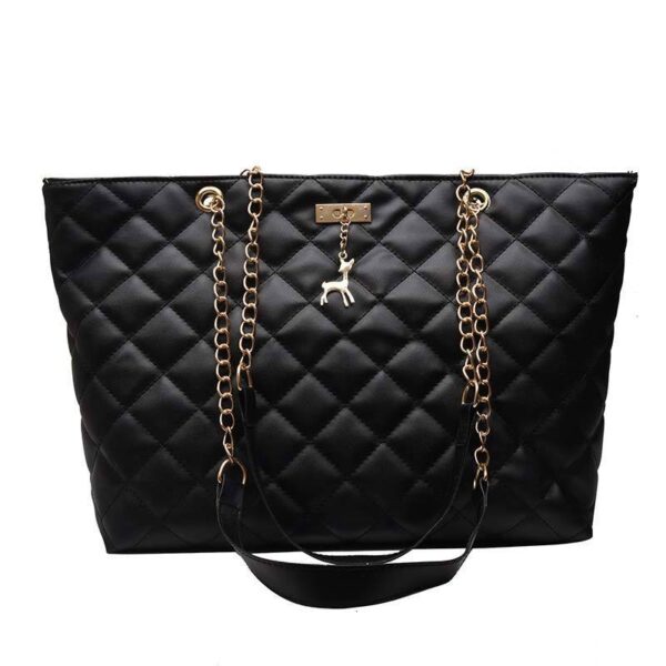 Bolsas de Couro Macio Luxury com Corrente Ombro Transversal Feminino - Image 3
