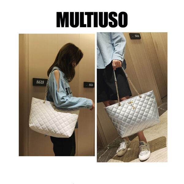 Bolsas de Couro Macio Luxury com Corrente Ombro Transversal Feminino - Image 9