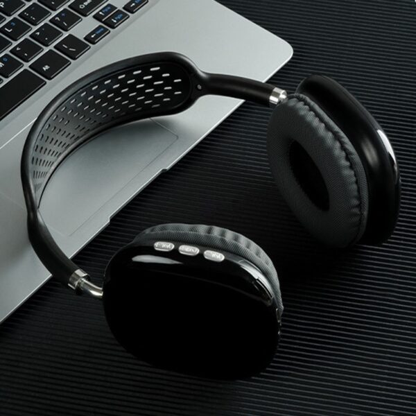 Fones de ouvido sem fio Bluetooth com microfone, ideal para jogos e trabalho! - Image 8