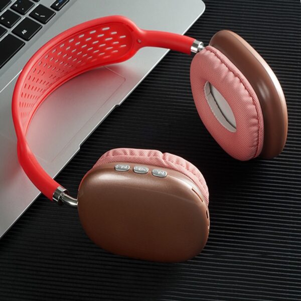 Fones de ouvido sem fio Bluetooth com microfone, ideal para jogos e trabalho! - Image 5