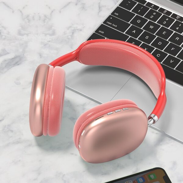 Fones de ouvido sem fio Bluetooth com microfone, ideal para jogos e trabalho! - Image 3
