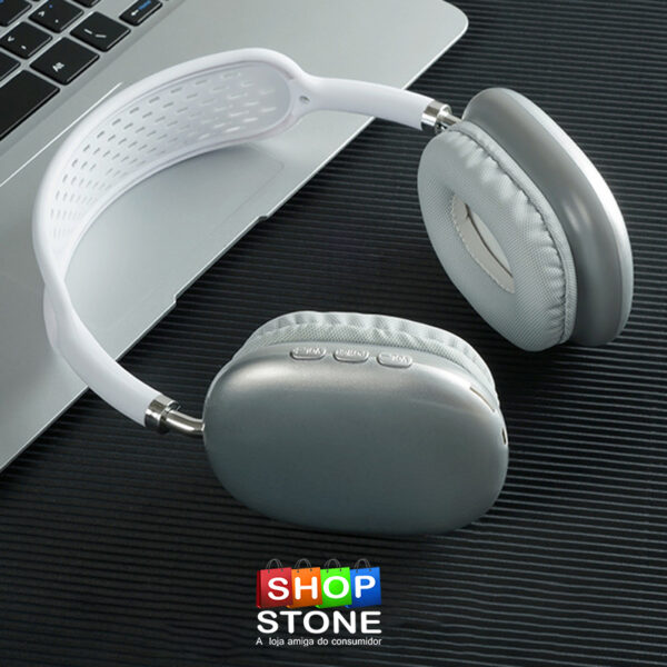 Fones de ouvido sem fio Bluetooth com microfone, ideal para jogos e trabalho! - Image 15