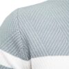 Suéter Masculino listrado de inverno estiloso, super confortável, grosso, quentinho, gola tipo O, básico casual - NOVO - Image 4
