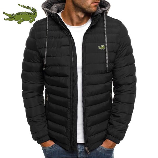 Jaqueta unissex com Capuz Grosso e Casual. Feito de algodão de qualidade, quente, resistente ao vento e ideal para atividades ao ar livre. - Image 5