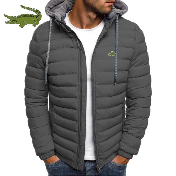 Jaqueta unissex com Capuz Grosso e Casual. Feito de algodão de qualidade, quente, resistente ao vento e ideal para atividades ao ar livre. - Image 2