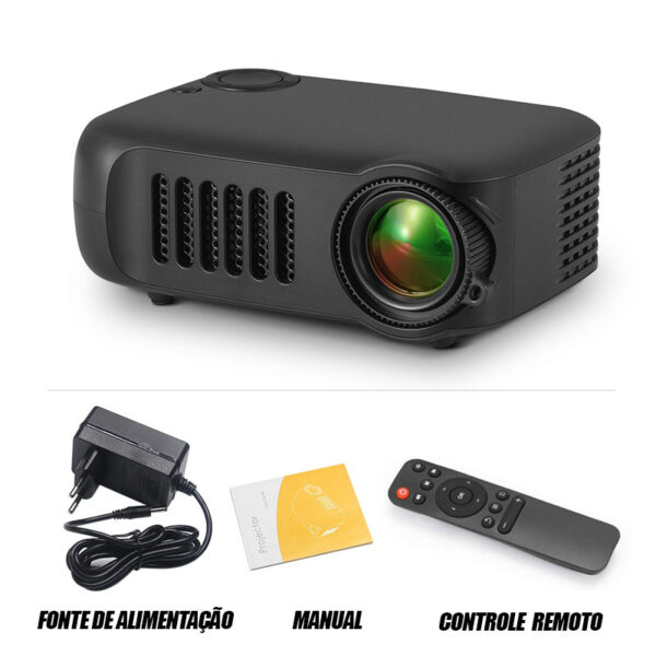IMPERDÍVEL - MINI Projetor e TV BOX Portátil 3D LED ideal para Jogos, imagem 4K Via HD Port Smart - Image 4
