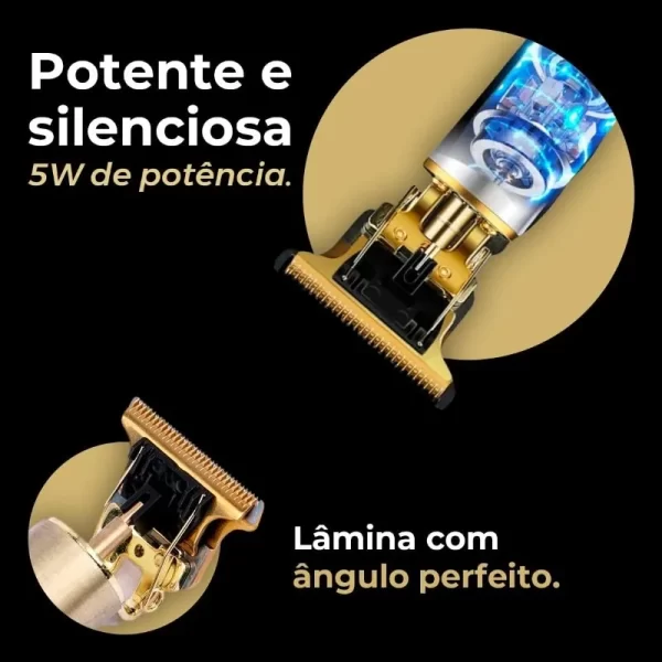 Máquina de cortar cabelo & barbeiro profissional portátil USB com bateria recarregável - Image 3