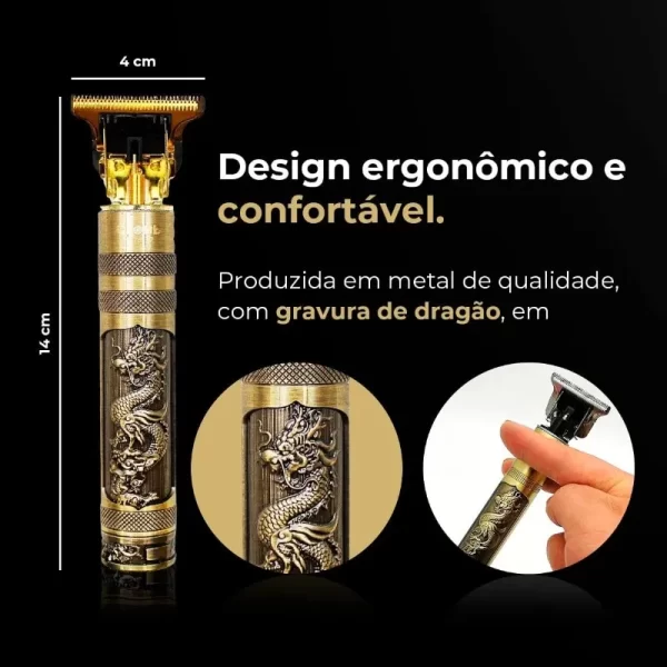 Máquina de cortar cabelo & barbeiro profissional portátil USB com bateria recarregável - Image 4